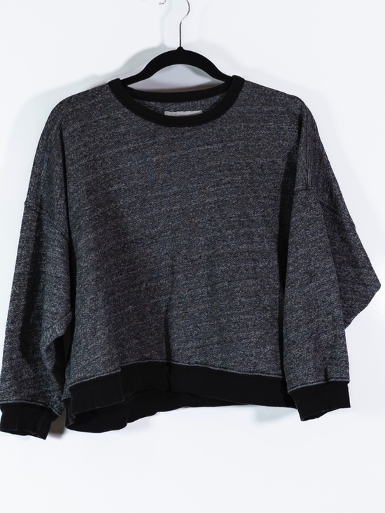 THE GREAT. Sweaters - The Great Women's Cotton Blend Crew Neck Pullover Boxy Fit Sweatshirt Sweater
